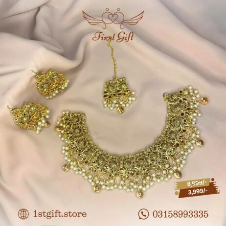 Gold & Pearl Traditional Necklace Set